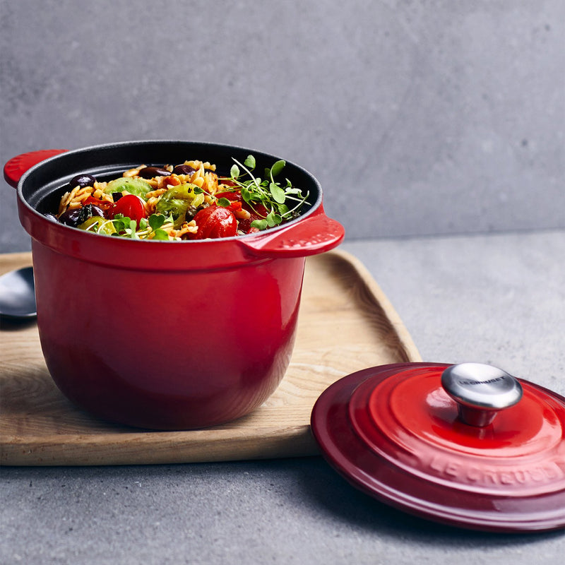 Le Creuset Cerise Cast Iron Cocotte Every 18cm Rice Pot