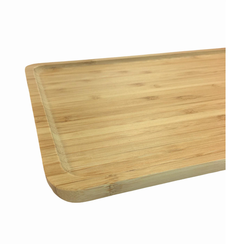 Queenspree Rectangular Bamboo Tray