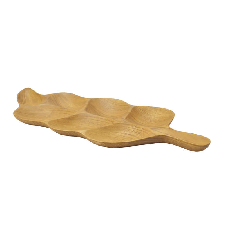 Queenspree Wooden Leaf Tray